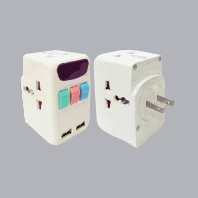 Ổ Cắm Du Lịch Đa Năng, 2 Cổng USB TA4